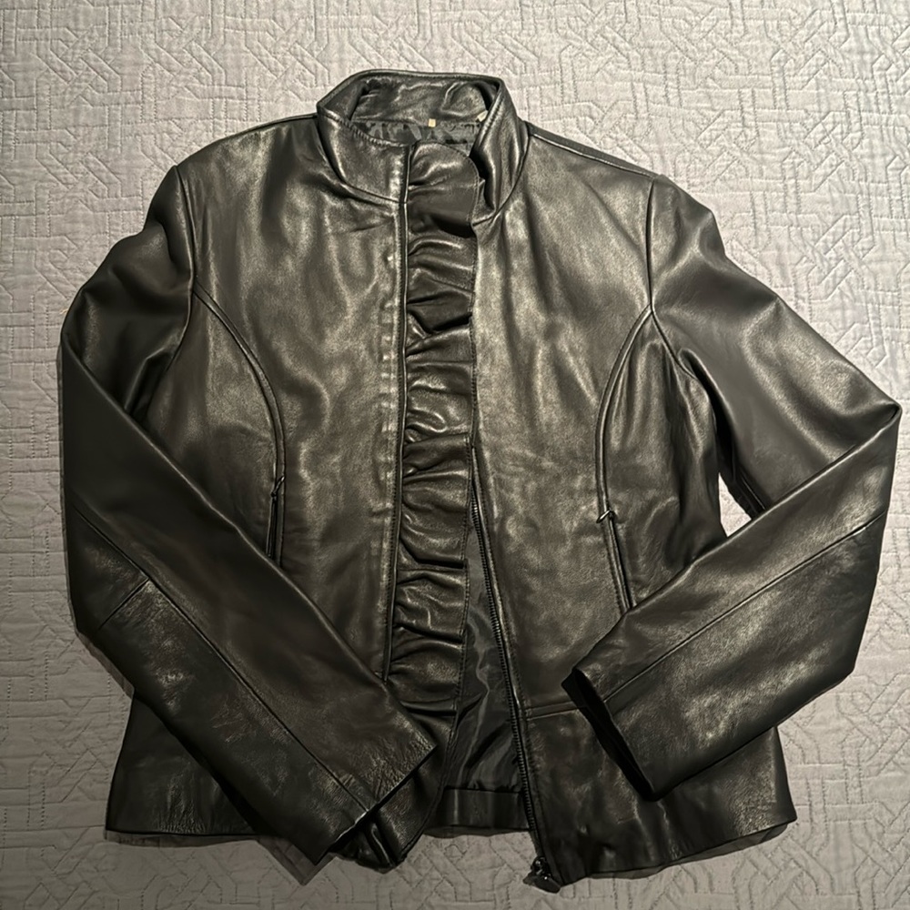 Tahari Leather Jacket